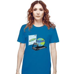 Shirts T-Shirts, Unisex / Small / Sapphire Round Earth