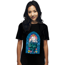 Load image into Gallery viewer, Daily_Deal_Shirts T-Shirts, Unisex / Small / Black Stained Glass Castle
