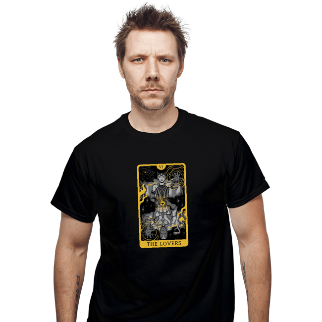 Shirts T-Shirts, Unisex / Small / Black Tarot The Lovers