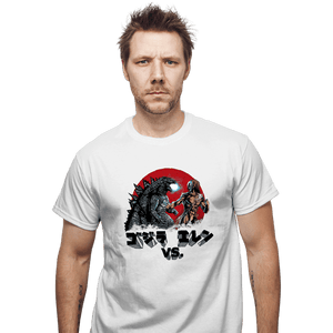 Shirts T-Shirts, Unisex / Small / White Kaiju VS Titan
