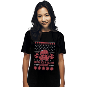Shirts T-Shirts, Unisex / Small / Black Sith Christmas