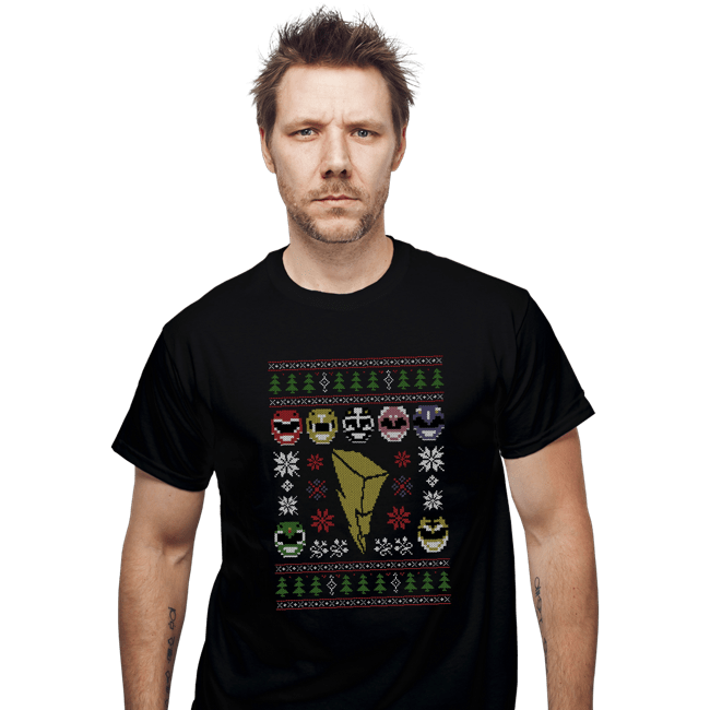 Shirts T-Shirts, Unisex / Small / Black Mighty Morphin Christmas