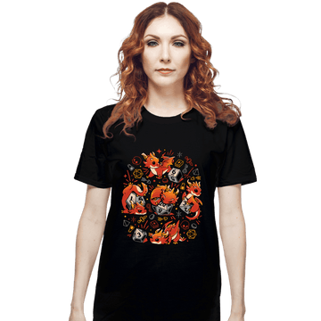 Daily_Deal_Shirts T-Shirts, Unisex / Small / Black Tiny Dragon Dice