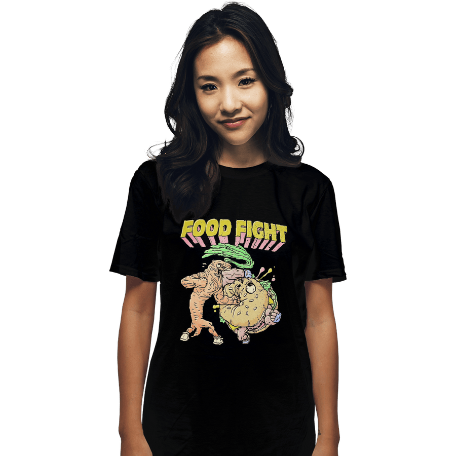 Shirts T-Shirts, Unisex / Small / Black Food Fight