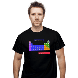 Secret_Shirts T-Shirts, Unisex / Small / Black Periodic Table of Power-ups