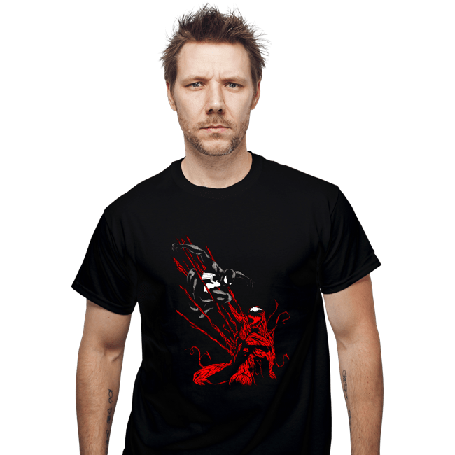 Shirts T-Shirts, Unisex / Small / Black Spider VS Carnage