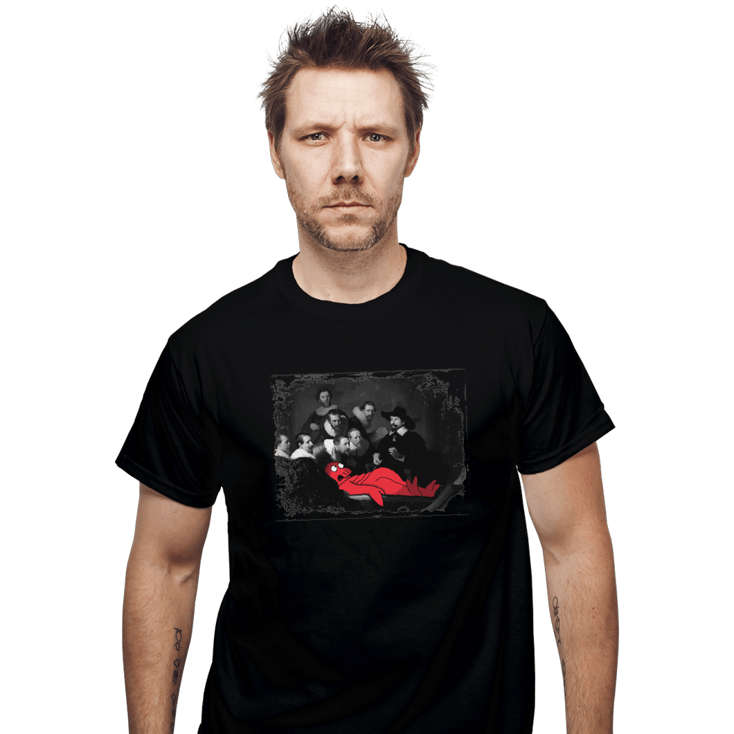 Shirts T-Shirts, Unisex / Small / Black Anatomy Lesson