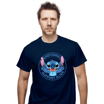 Secret_Shirts T-Shirts, Unisex / Small / Navy Emotional Support Alien