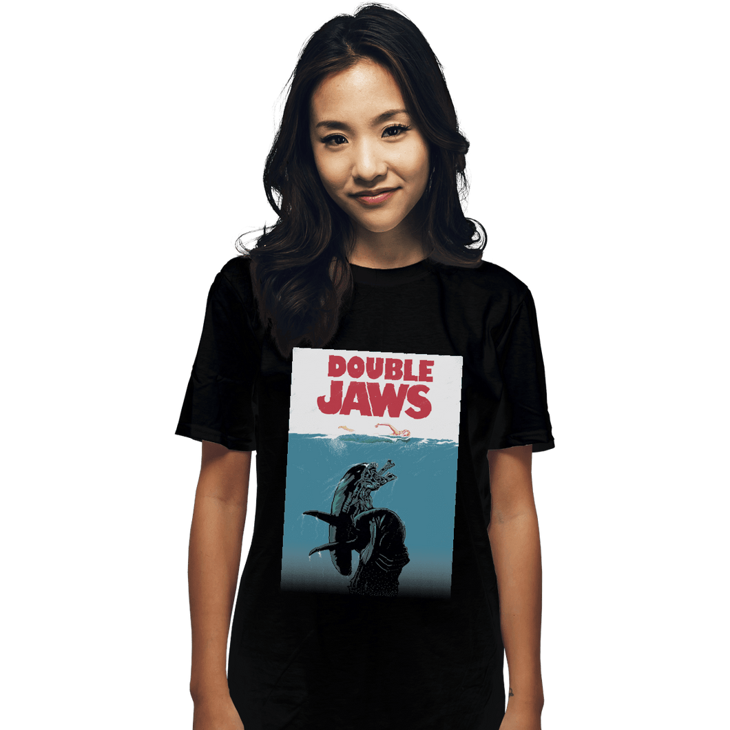 Shirts T-Shirts, Unisex / Small / Black Double Jaws
