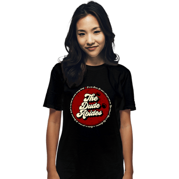 Shirts T-Shirts, Unisex / Small / Black The Dude Abides...
