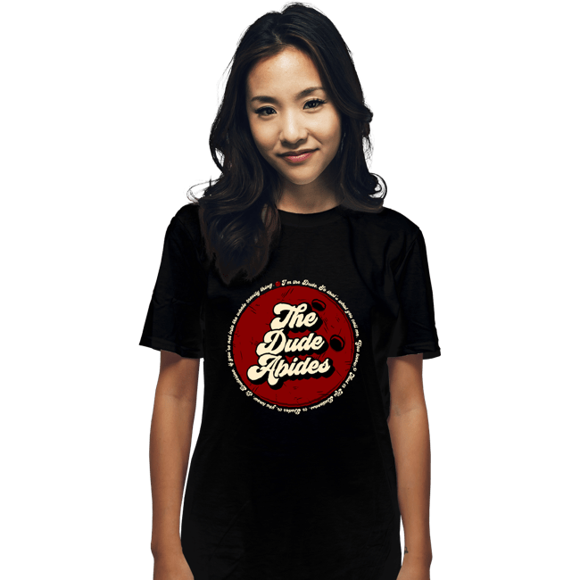 Shirts T-Shirts, Unisex / Small / Black The Dude Abides...