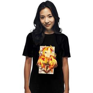 Shirts T-Shirts, Unisex / Small / Black Flame Kyojuro