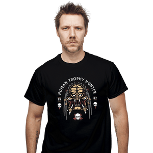 Shirts T-Shirts, Unisex / Small / Black Human Trophy Hunter