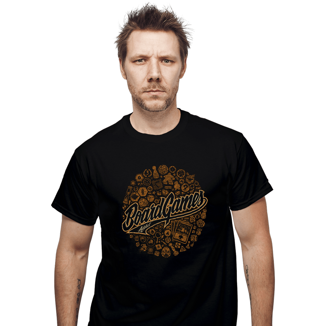 Shirts T-Shirts, Unisex / Small / Black Board Games Addict