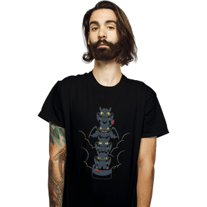 Shirts T-Shirts, Unisex / Small / Black Dragon Mood Totem