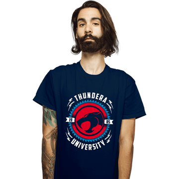 Daily_Deal_Shirts T-Shirts, Unisex / Small / Navy Thundera University