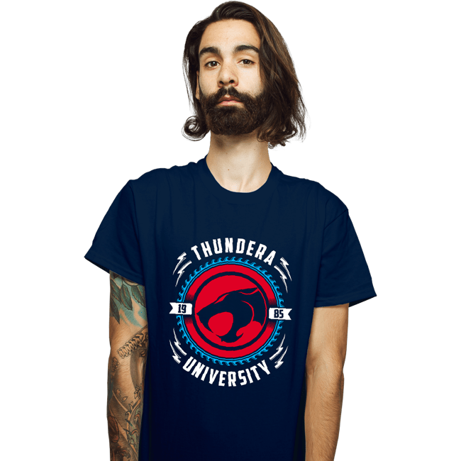 Daily_Deal_Shirts T-Shirts, Unisex / Small / Navy Thundera University