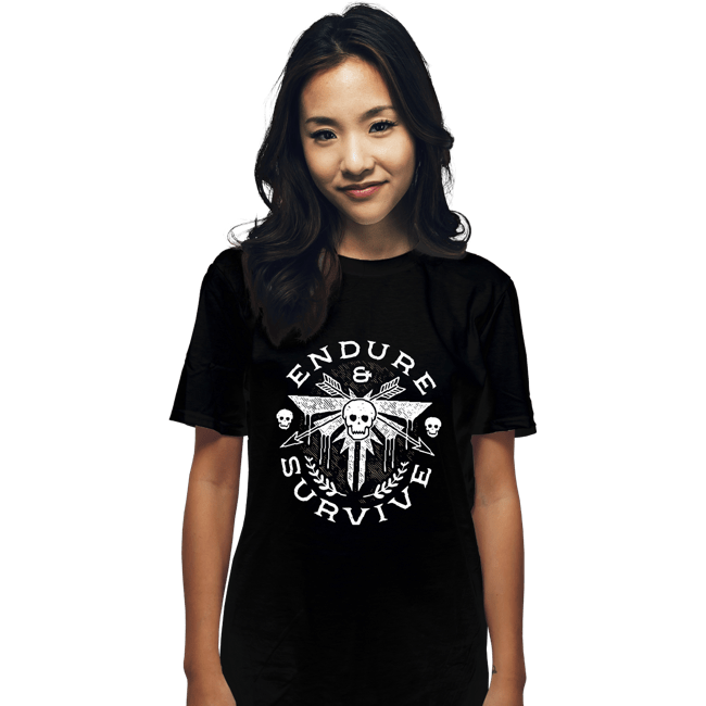 Shirts T-Shirts, Unisex / Small / Black Survive Emblem