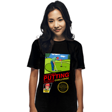 Load image into Gallery viewer, Shirts T-Shirts, Unisex / Small / Black Lee Carvallo&#39;s Putting Challenge
