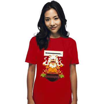 Shirts T-Shirts, Unisex / Small / Red Hisuian Growlithe