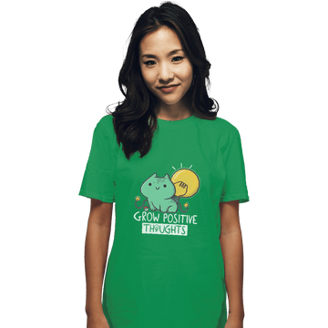 Shirts T-Shirts, Unisex / Small / Irish Green Bulb Saur