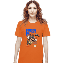 Load image into Gallery viewer, Shirts T-Shirts, Unisex / Small / Orange Super Totoro Bros
