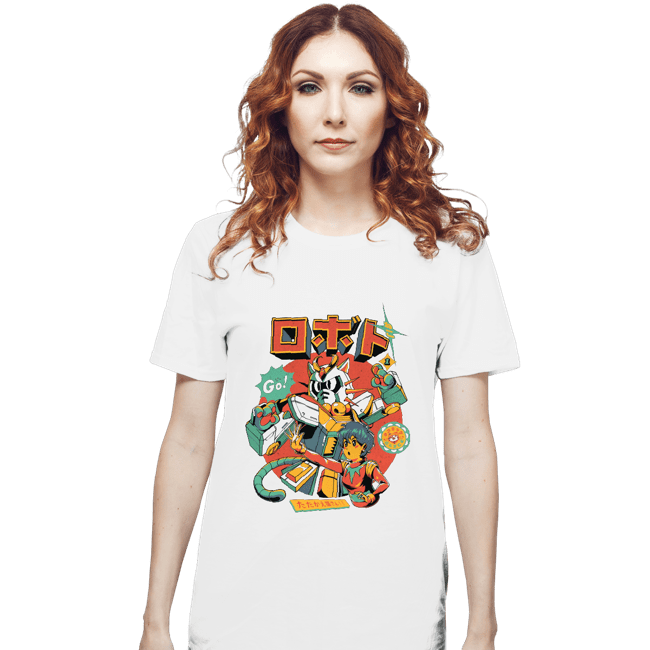 Daily_Deal_Shirts T-Shirts, Unisex / Small / White Neko Roboto