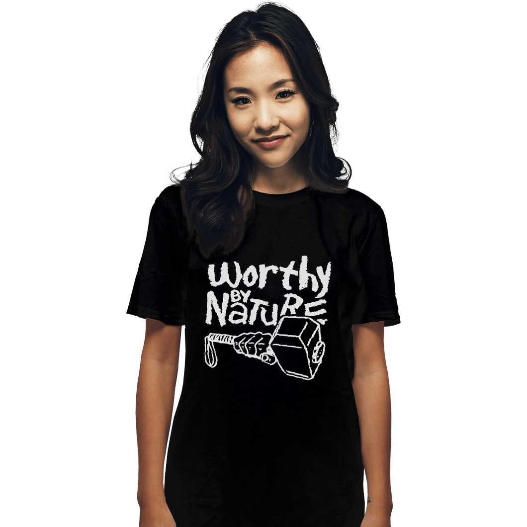 Shirts T-Shirts, Unisex / Small / Black Worthy By Nature