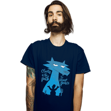 Load image into Gallery viewer, Shirts T-Shirts, Unisex / Small / Navy Space Coyote
