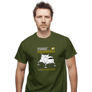 Shirts T-Shirts, Unisex / Small / Military Green Starbug Repair Manual