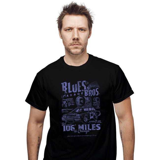 Daily_Deal_Shirts T-Shirts, Unisex / Small / Black Blues Brothers Garage