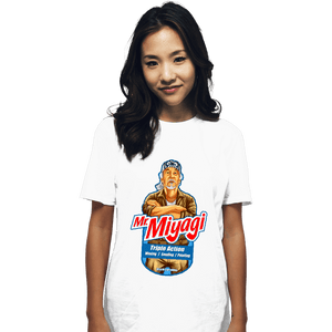 Shirts T-Shirts, Unisex / Small / White Mr. Miyagi