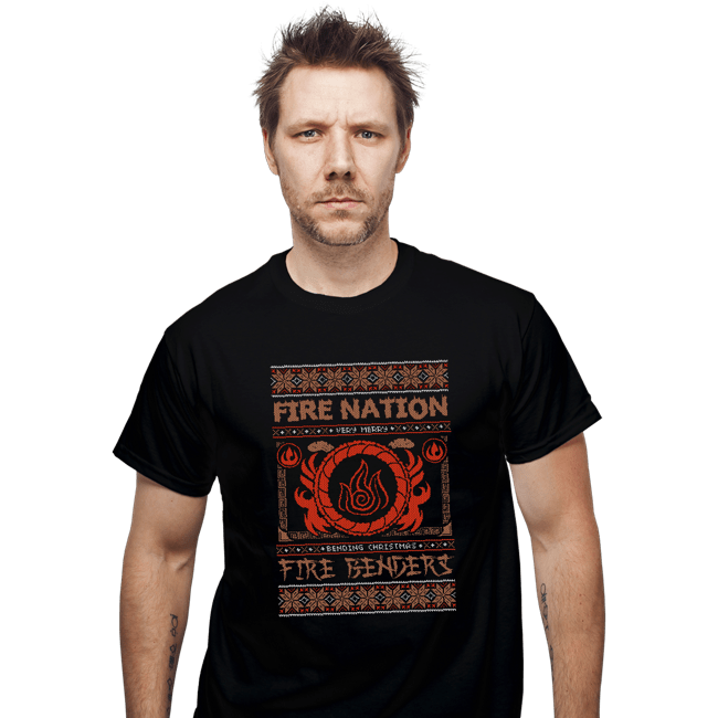 Shirts T-Shirts, Unisex / Small / Black Fire Nation Ugly Sweater