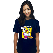 Load image into Gallery viewer, Secret_Shirts T-Shirts, Unisex / Small / Navy I Smell Pizza
