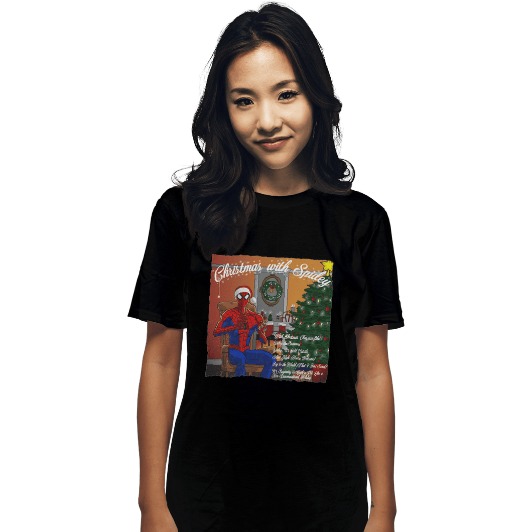 Shirts T-Shirts, Unisex / Small / Black Spidey Christmas Album