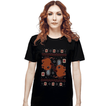 Load image into Gallery viewer, Shirts T-Shirts, Unisex / Small / Black Devil Dog Christmas
