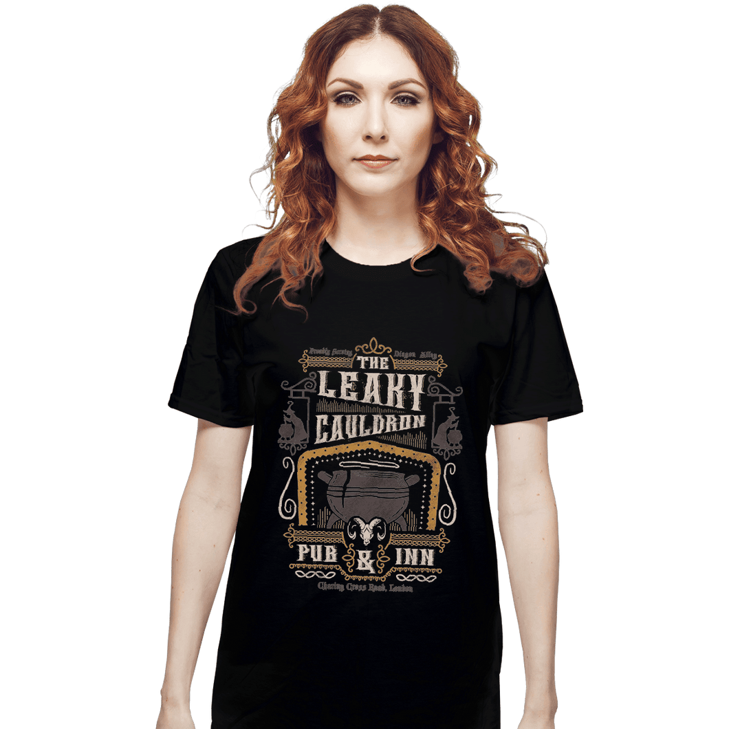 Shirts T-Shirts, Unisex / Small / Black The Leaky Cauldron