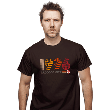 Daily_Deal_Shirts T-Shirts, Unisex / Small / Dark Chocolate Raccoon City 1996