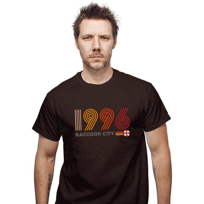 Daily_Deal_Shirts T-Shirts, Unisex / Small / Dark Chocolate Raccoon City 1996