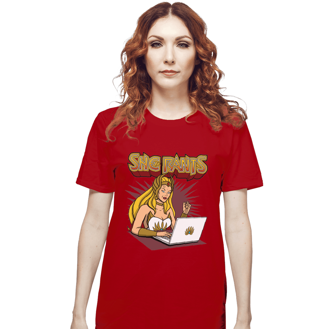 Shirts T-Shirts, Unisex / Small / Red She Rants