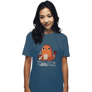 Shirts T-Shirts, Unisex / Small / Indigo Blue Firestarter