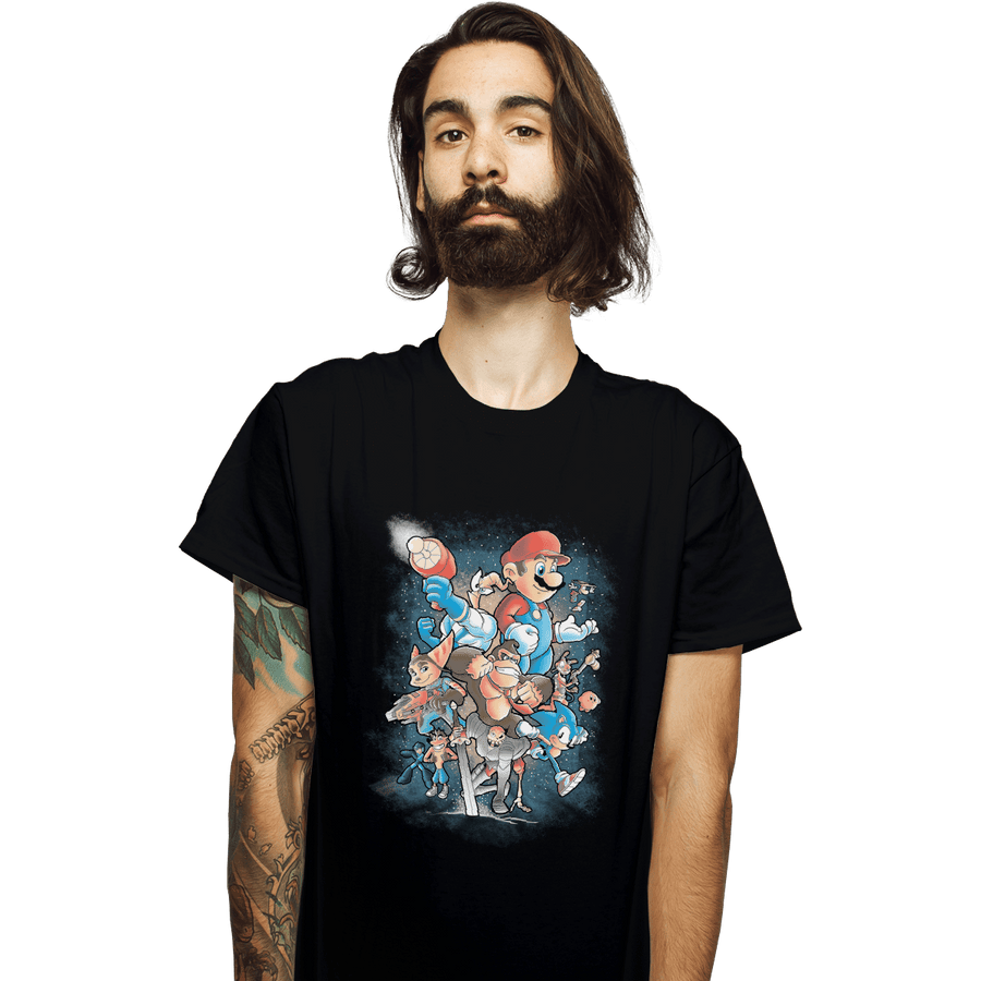 Shirts T-Shirts, Unisex / Small / Black Characters