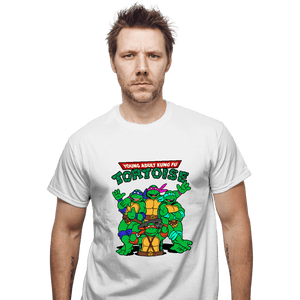 Secret_Shirts T-Shirts, Unisex / Small / White Kung Fu Tortoise