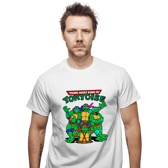 Secret_Shirts T-Shirts, Unisex / Small / White Kung Fu Tortoise