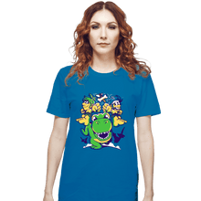 Load image into Gallery viewer, Daily_Deal_Shirts T-Shirts, Unisex / Small / Sapphire Caveman Duo

