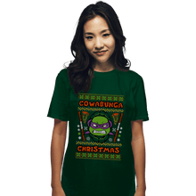 Load image into Gallery viewer, Shirts T-Shirts, Unisex / Small / Forest Donatello Christmas
