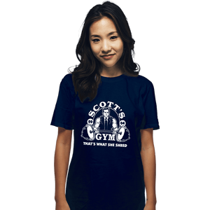 Shirts T-Shirts, Unisex / Small / Navy Scott's Gym
