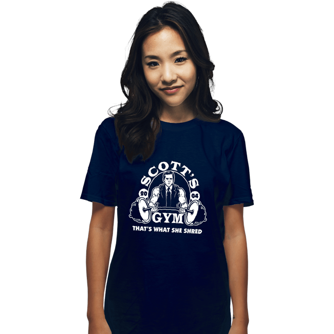 Shirts T-Shirts, Unisex / Small / Navy Scott's Gym
