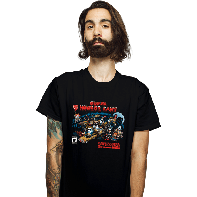 Daily_Deal_Shirts T-Shirts, Unisex / Small / Black Super Horror Kart