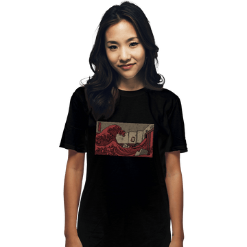 Shirts T-Shirts, Unisex / Small / Black Shining Wave